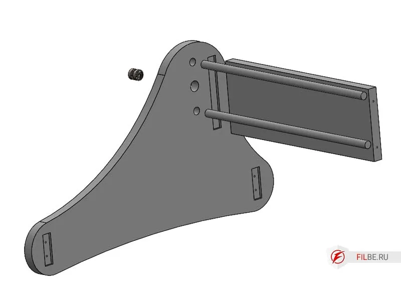 Установка подшипников, полированных валов в стойку станка с чпу