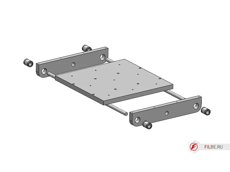 Подвижный стол станка с чпу