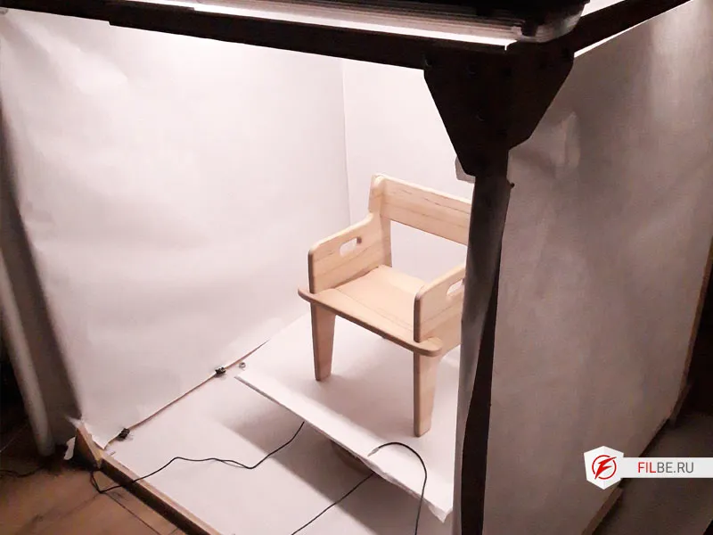 Съемка детского стула изготовленного своими руками
