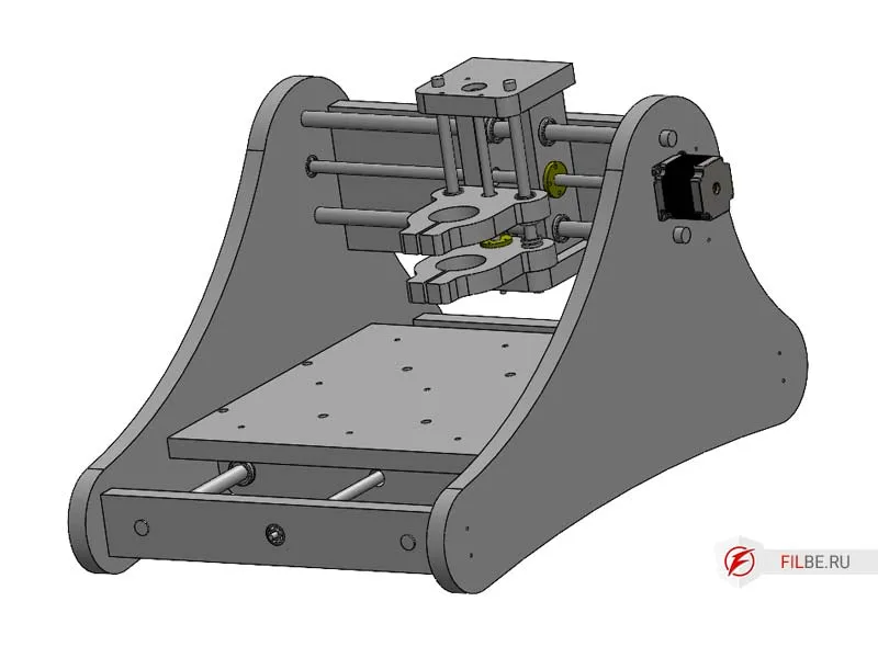 Установка винта оси Y