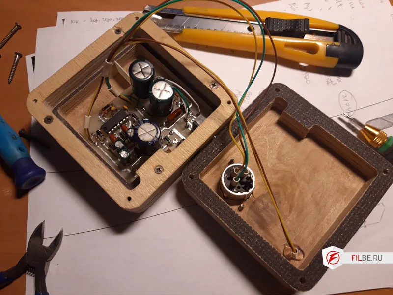 Готовое устройство для питания конденсаторного микрофона