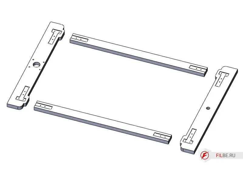 Детали основания станка с чпу