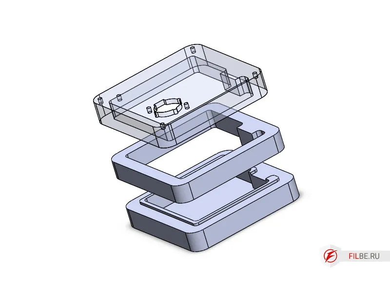 3Д модель корпуса фантомного питания