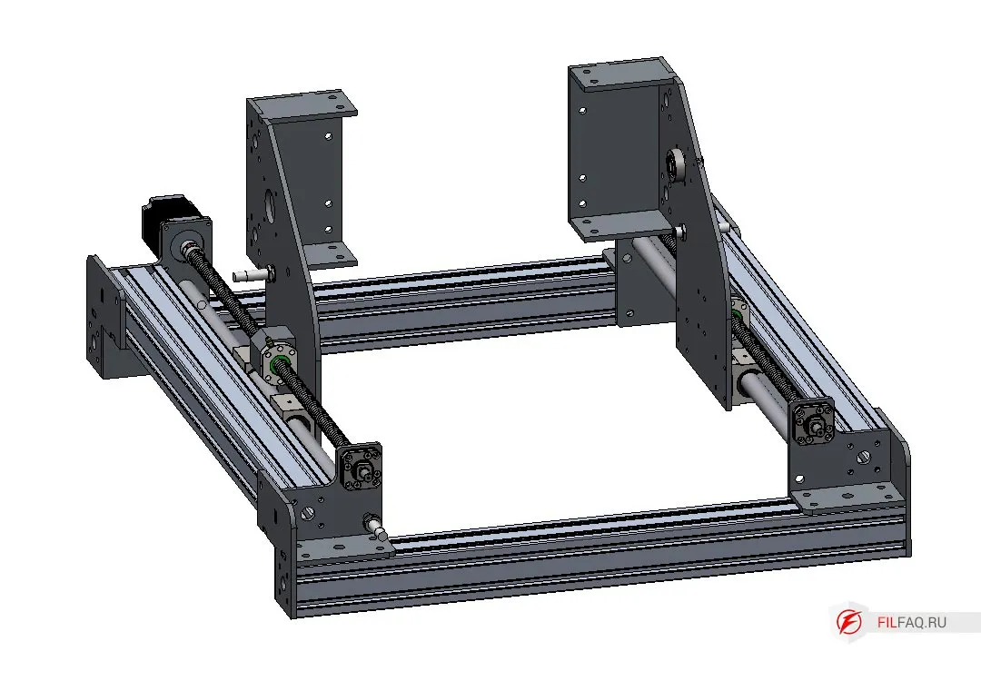 Стойки портала фрезерного станка с чпу