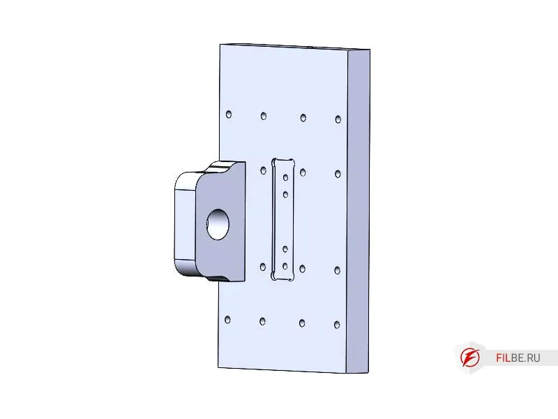 Установка опоры гайки на основание оси Y