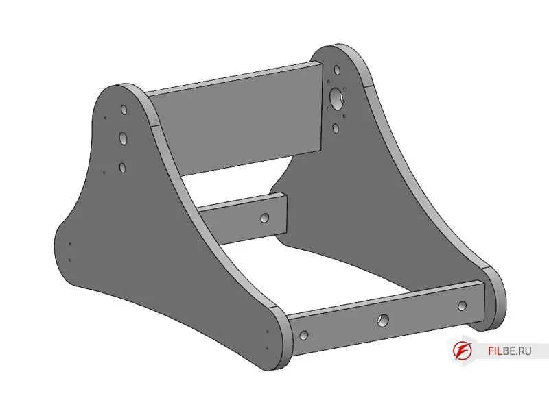 Фанерные элементы рамы станка с чпу