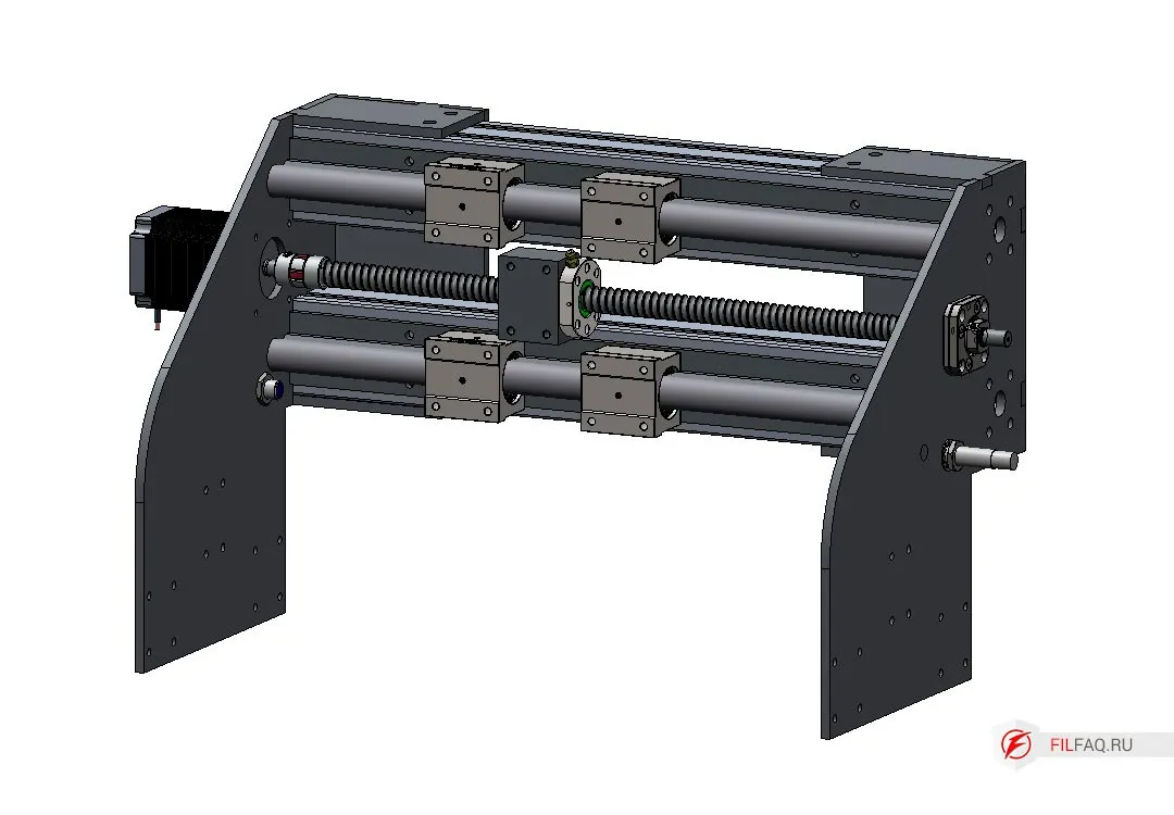 Собираем ось-X станка с чпу своими руками