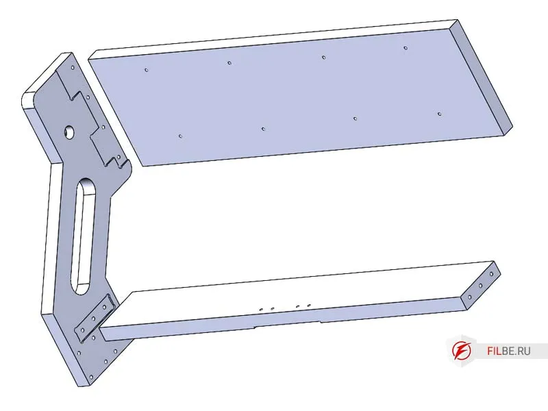 Устанавливаем соединители стоек портала