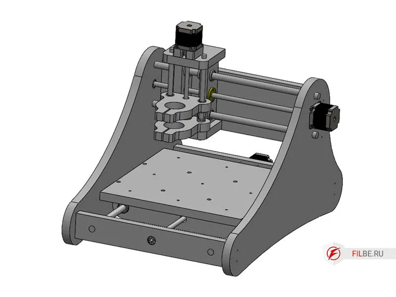 Собранный станок готов к подключению электронике и ее настройке