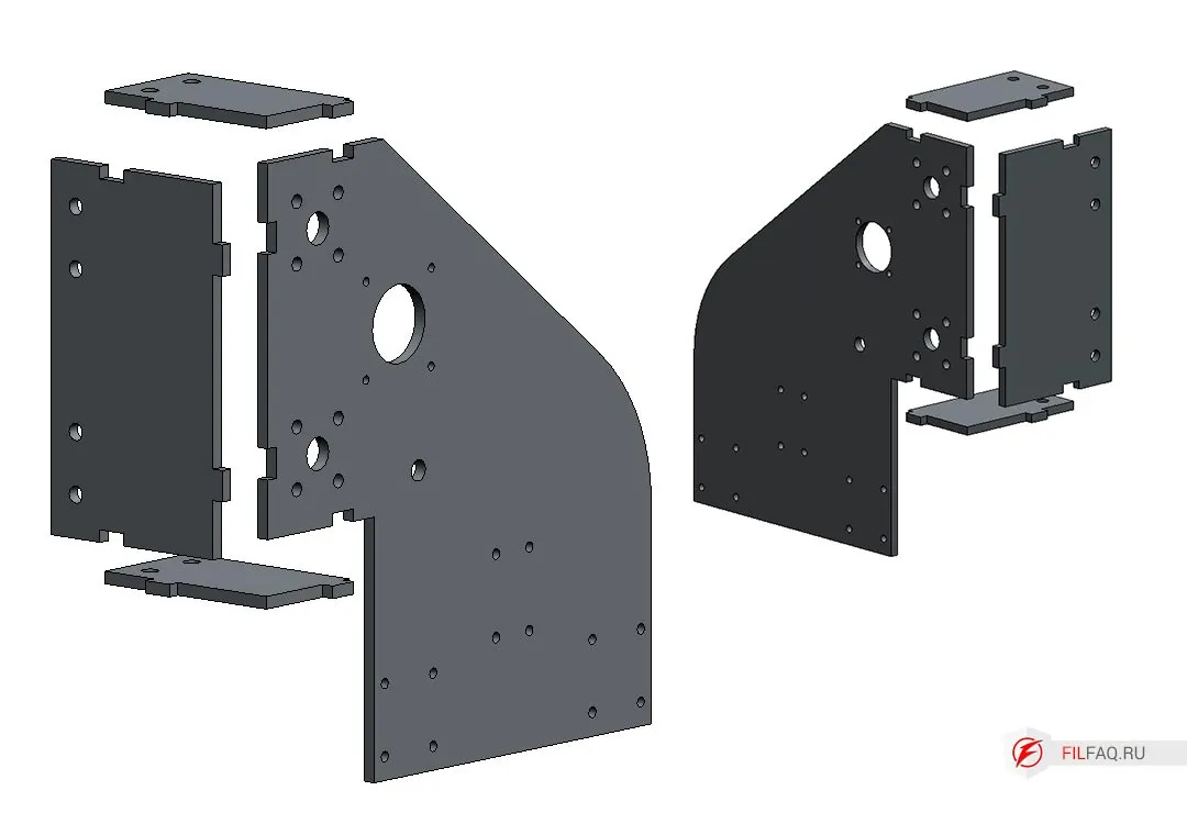 Стойки портала станка с чпу