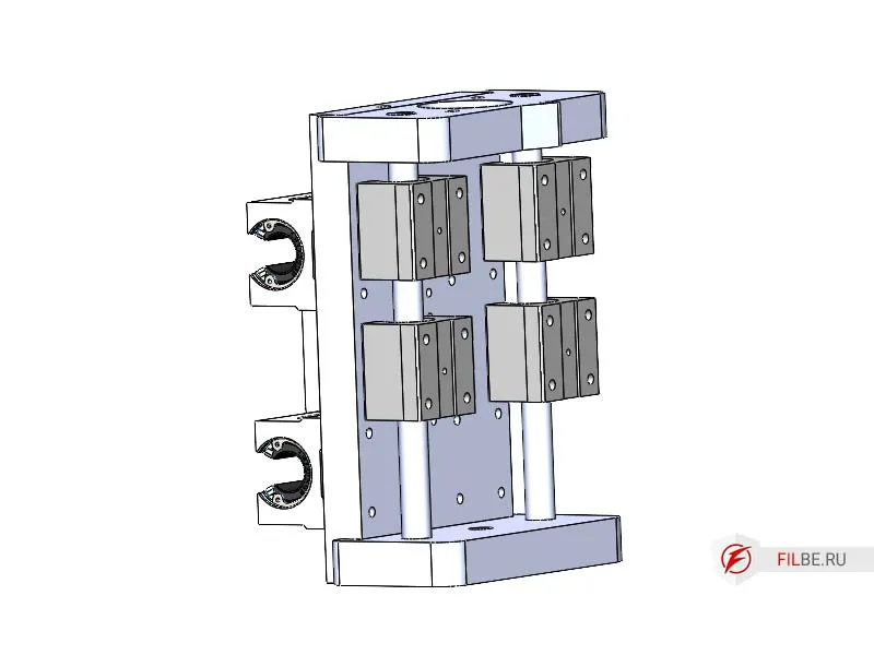 Установленные на свои места валы оси Z