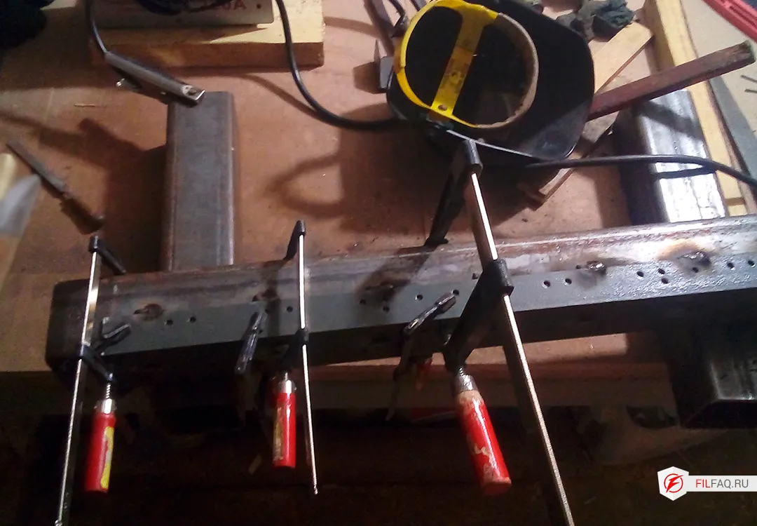 Сварка рамы токарного по дереву