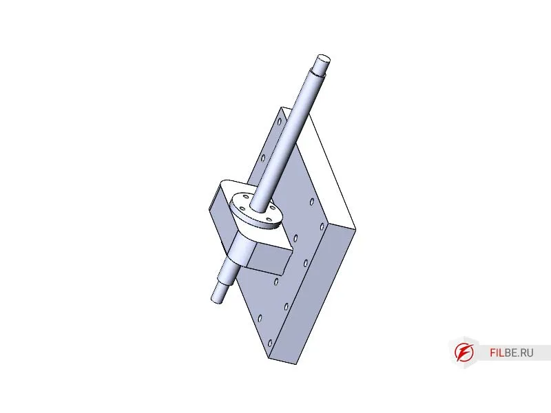 Установка винта в опору гайки