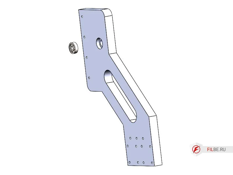 Запрессовываем 627 подшипник в стойку портала