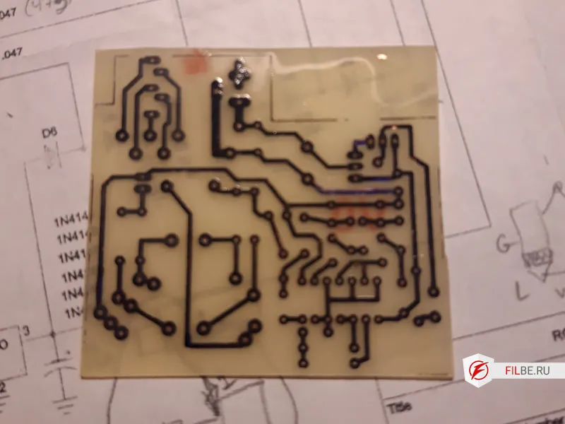 Готовая печатная плата фантомного питания