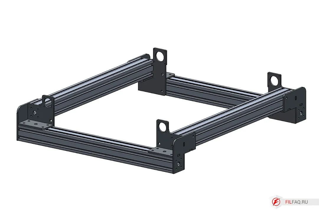 Рама станка с чпу, чертеж