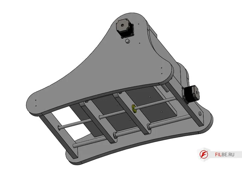 Установка приводного винта оси X