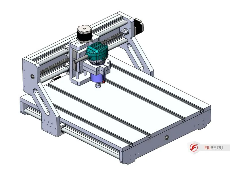 Общий вид станка с чпу из фанеры